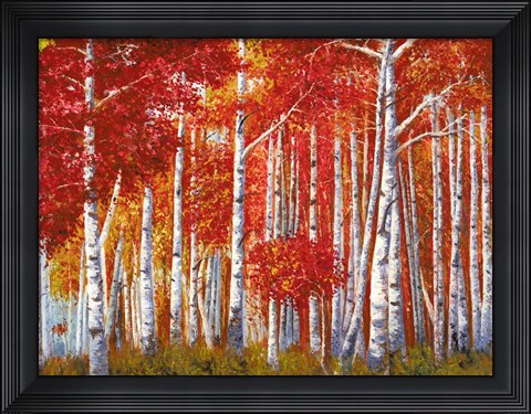 Framed Bosco di Betulle Print