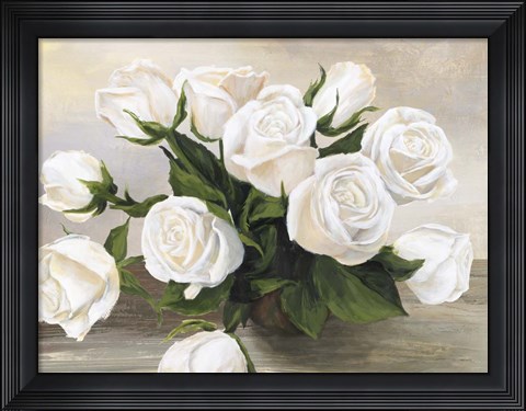 Framed Vaso di Rose Print