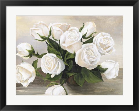 Framed Vaso di Rose Print