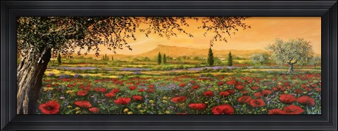 Framed Pianura in Fiore II Print