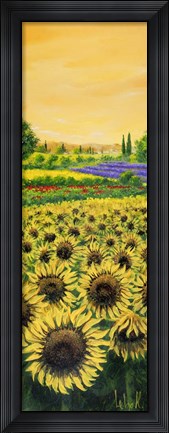Framed Girasoli e Lavanda Print