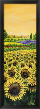 Framed Girasoli e Lavanda Print