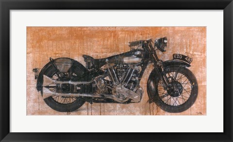 Framed Brough Superior Print