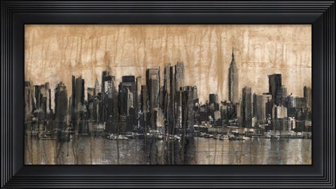 Framed NYC Skyline 1 Print