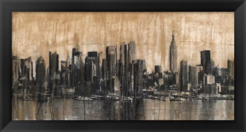 Framed NYC Skyline 1 Print