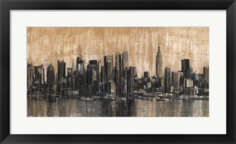 Framed NYC Skyline 1 Print