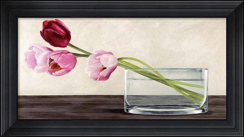Framed Modern Composition, Tulips Print