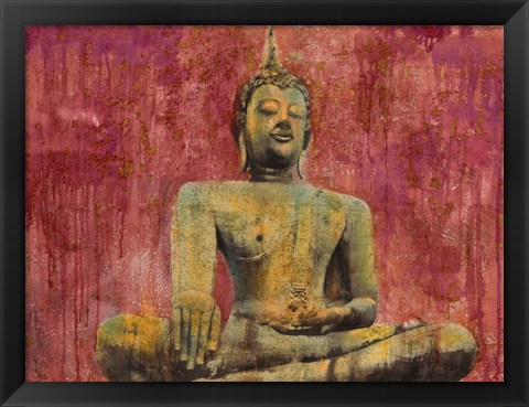 Framed Golden Buddha Print