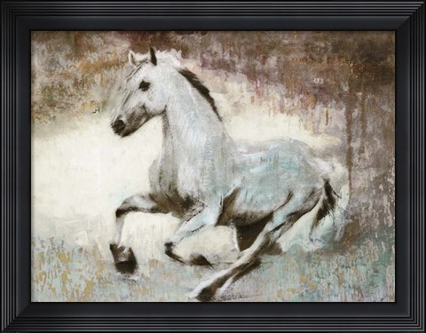 Framed White Star Print