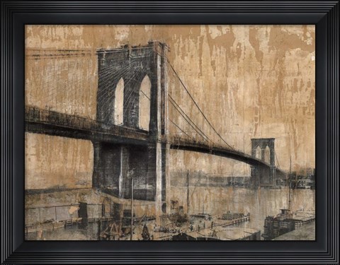 Framed Brooklyn Bridge 2 Print