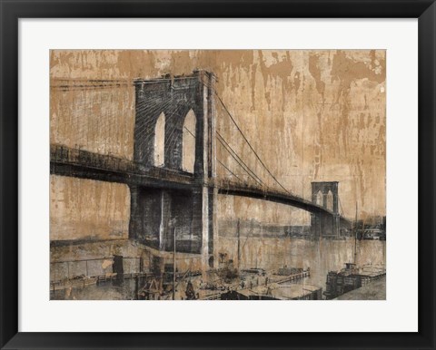 Framed Brooklyn Bridge 2 Print