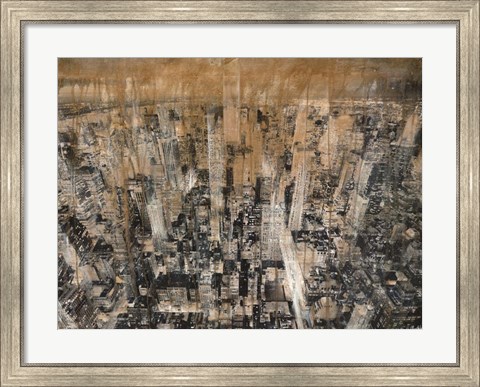 Framed NYC Aerial 4 Print
