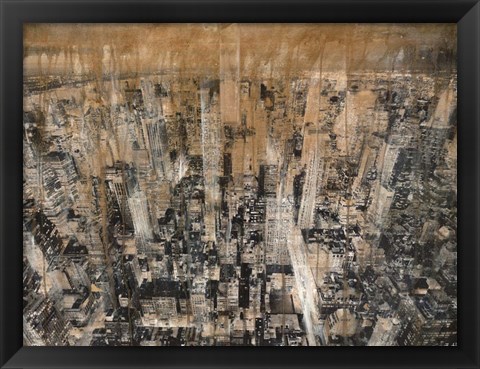 Framed NYC Aerial 4 Print