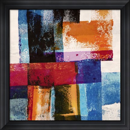 Framed Colors in Space II Print