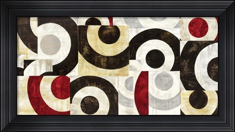 Framed Connessione Geometrica Print