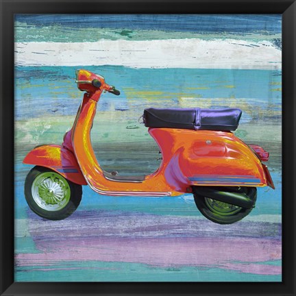 Framed Pop Scooter II Print