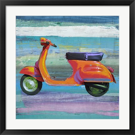 Framed Pop Scooter II Print