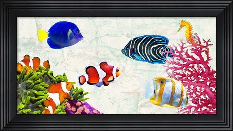 Framed Tropical People Print