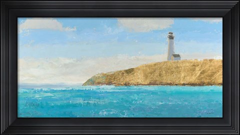 Framed Lighthouse Seascape II Print