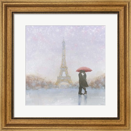 Framed Eiffel Romance Print