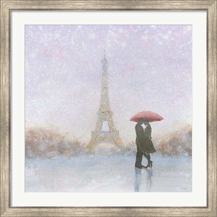 Framed Eiffel Romance Print