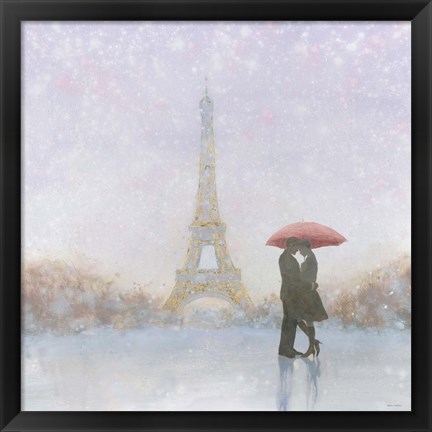 Framed Eiffel Romance Print