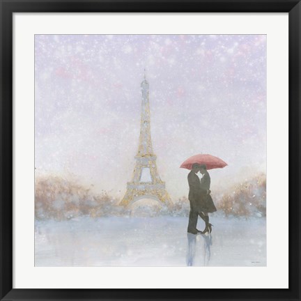 Framed Eiffel Romance Print