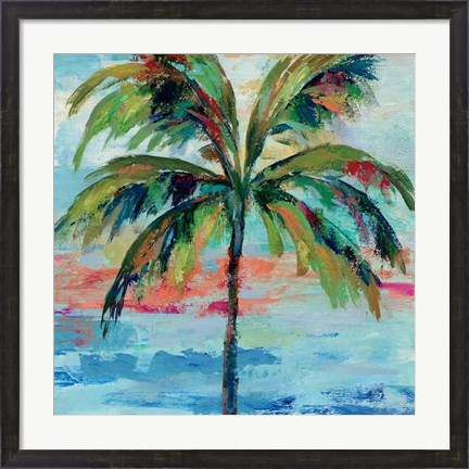 Framed California Palm I Print
