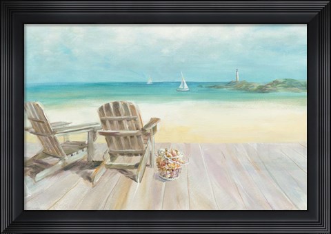 Framed Seaside Morning no Window Print