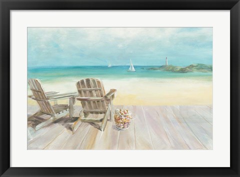 Framed Seaside Morning no Window Print