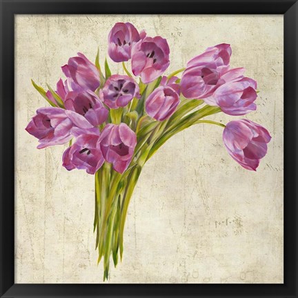 Framed Bouquet de Tulipes Print