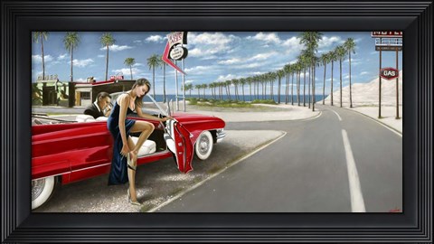 Framed Last Stop Before the Ocean Print