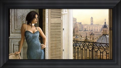 Framed Room with a View Print