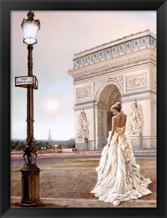 Framed Romance in Paris II Print