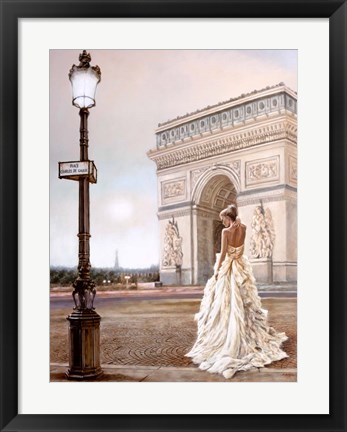 Framed Romance in Paris II Print