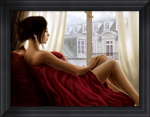 Framed At the Window Print