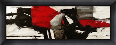 Framed Red Profile Print