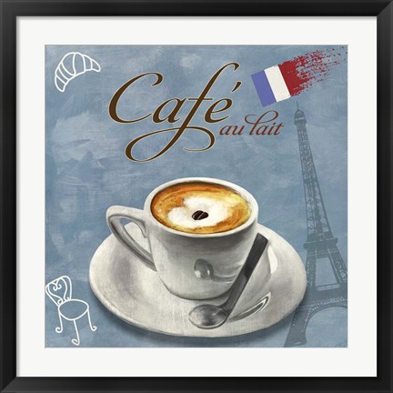 Framed Cafe au lait Print