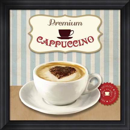 Framed Premium Cappuccino Print