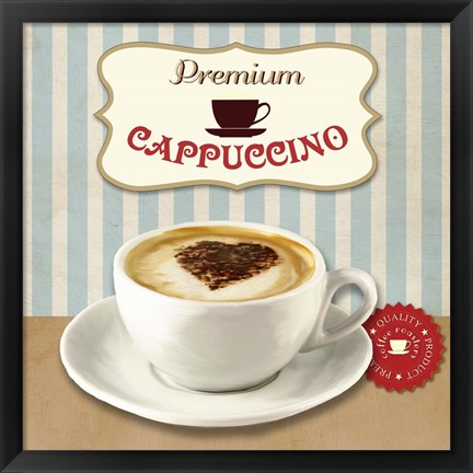 Framed Premium Cappuccino Print