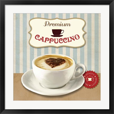 Framed Premium Cappuccino Print