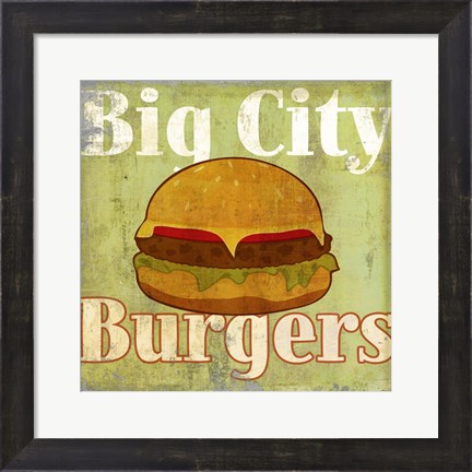 Framed Hamburger Print