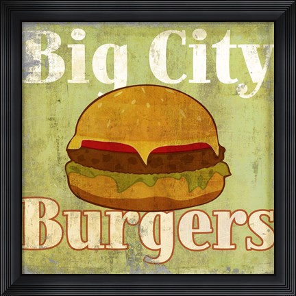 Framed Hamburger Print