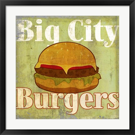 Framed Hamburger Print