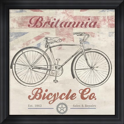 Framed UK Bikes Print