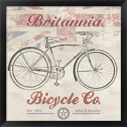 Framed UK Bikes Print