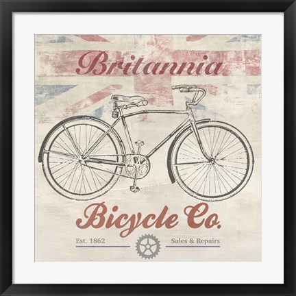 Framed UK Bikes Print