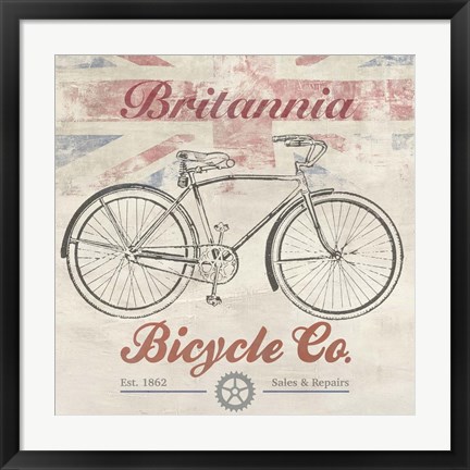 Framed UK Bikes Print