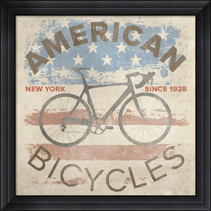 Framed American Bikes Print