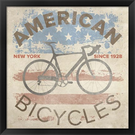 Framed American Bikes Print